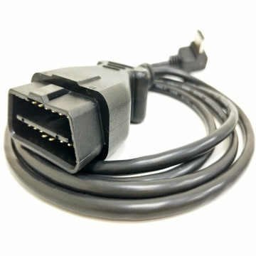 Cable de sistema de diagnóstico de camión tipo OBD2 J1962 moldeado