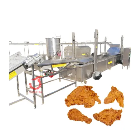 Industrial Continuous Chicken Deep Fryer - KFC Style Frying Machine