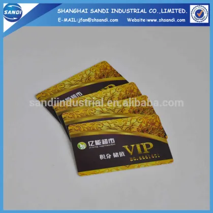 plastic PVC business cards with magnetic strip