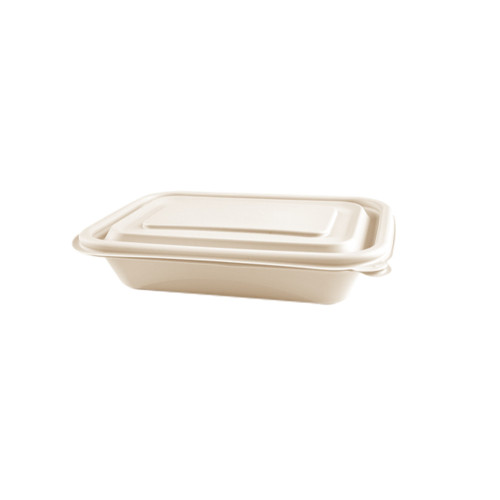 380ml Corn Starch Square Container with Lid