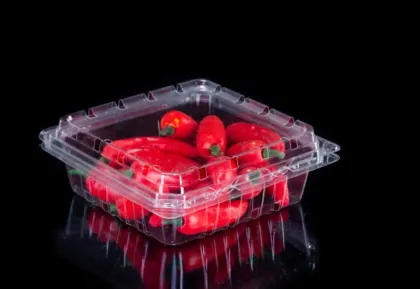 Vegetables and fruits clamshell packing box for farms