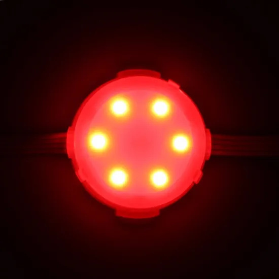 RGB DV24v 44mm 6 leds 5050 digital led point light source for decoration