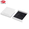 Customized White Elegant Jewerly Box With Black Foam