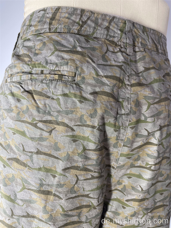 Herren Vollhai -Druckshorts