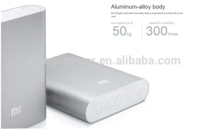 10400mAh portable xiaomi power bank for smartphone