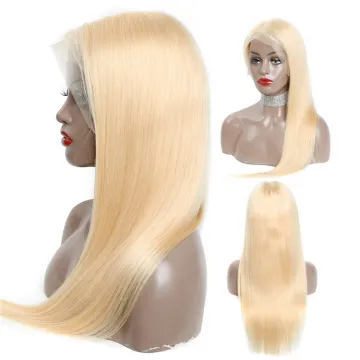 wholesale human lace wig 13x6 hd lace frontal deep curly human hair wigs 613 blonde cuticle aligned brazilian wig for white