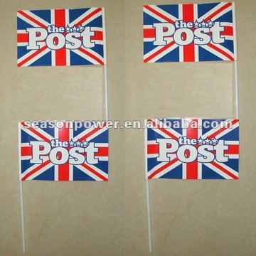 Hand paper flag