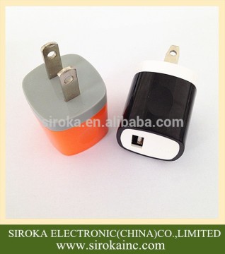 Mobile phone use 5V 1.5A USB wall adapter charger with US plug