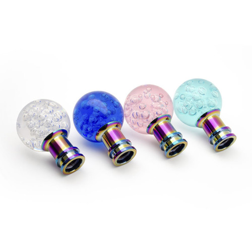 Shift Knob Personality manual gear round crystal shift head Supplier