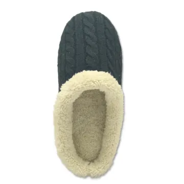 quality black comfortable house shoes slippers