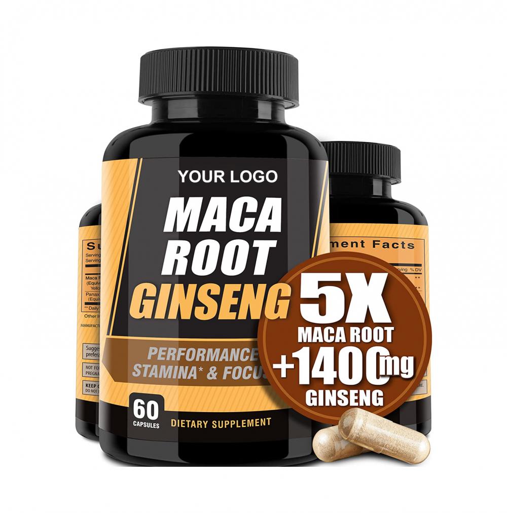 인간 에너지 지원 Libido Booster Black Maca 캡슐