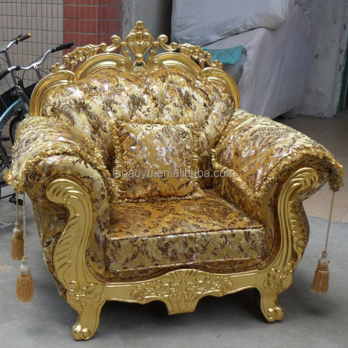 gouden koninklijke luxe klassieke bankstel in Europese stijl