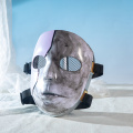 Máscara cosplay facial dividida em dois tons