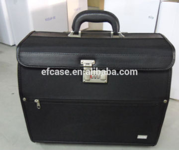 BLACK NYLON FLIGHT CASE WITH METAL HANDLE