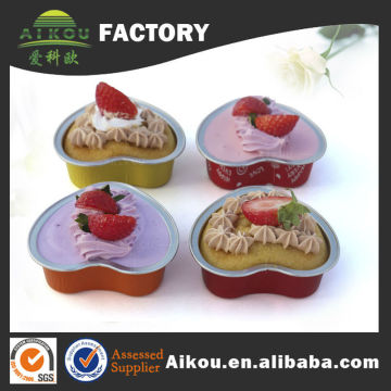Thanksgiving Day disposable aluminum heat shape cake cups for kids