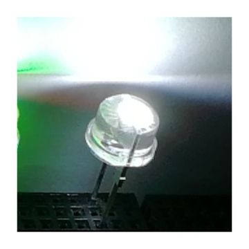 Super Bright 8mm LED Diodes - 150mA High Output Cool White/Red/Green/Blue for Hats