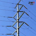 Poste de aço para energia elétrica
