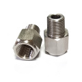 Conector do adaptador de instrumento de pressão de óleo 1/8npt fios masculinos