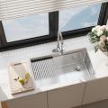 Workstation Single Bowl Sink- ը հարմարեցված է