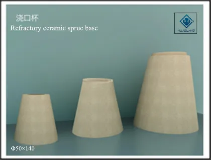 Refractory pouring cup ceramic