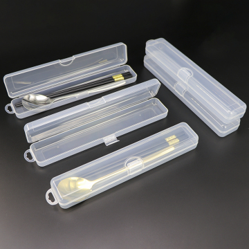 SUNSHING Chopsticks Holder Plastic Storage Box Flatware Case For Serving Spoons and Chopsticks
