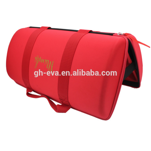 Dual bottles leather wine carrying case wine gifts box for wine bottles