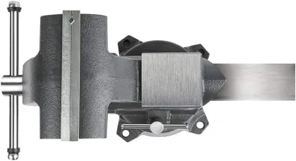 Professional Heavy Duty Swivel Base Table Clamps: 4, 5, 6, and 8-inch Universal Vises for Woodworking Bench Applications