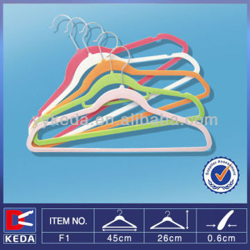 กำมะหยี่พลาสติกที่แขวนเสื้อผ้า