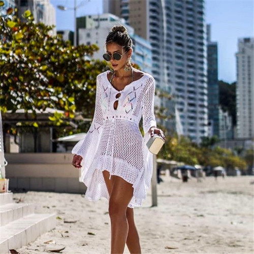 Sexy Swimsuit Cover Ups Beach Tops Sexy Perspective Cover Dresses Bikini Cover-ups Supplier
