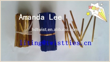 750m/1000m golden/sliver PET/plastic Twist Ties for bread/lollipop/candy bags