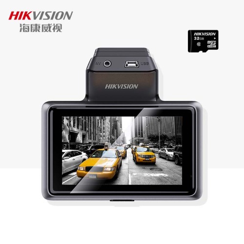 Schwarz 2K HD Dash Cam mit Bildschirm
