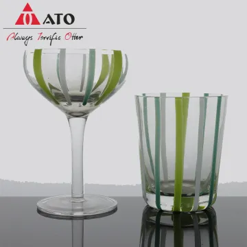 Custom Color Mixture Glass Thick Crystal Wine Glass