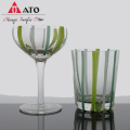 Custom Color Mixture Glass Thick Crystal Wine Glass