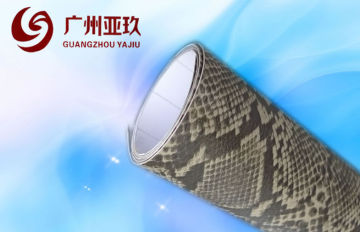 3d Textured Stretchable Snake Skin Vinyl Wrap For Auto Body , 1.52*30m