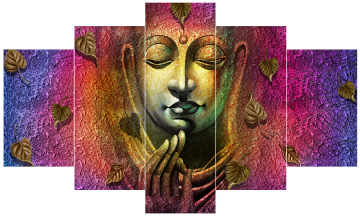 foreign hot sell buddha beautiful modern simple wall paint home decorated olpainting