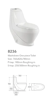 Ceramic Gold one piece washdown toilet