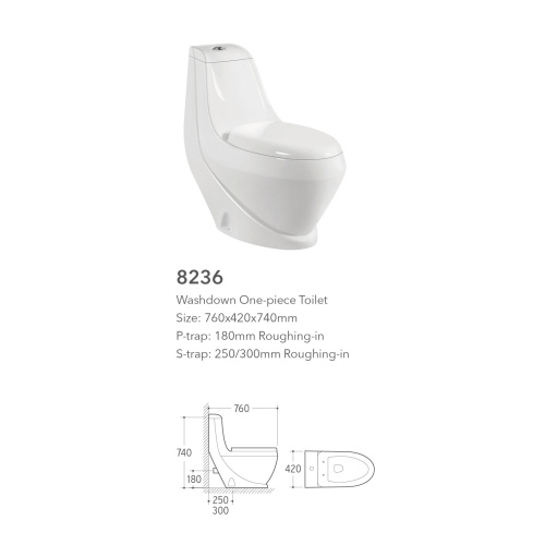 Ceramic Gold one piece washdown toilet