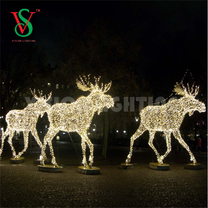 Led Christmas 3d Large Outdoor Lighted Reindeer