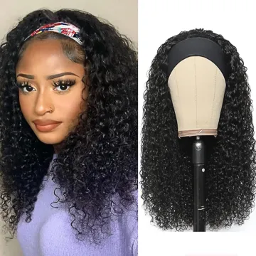 deep curly headband wig