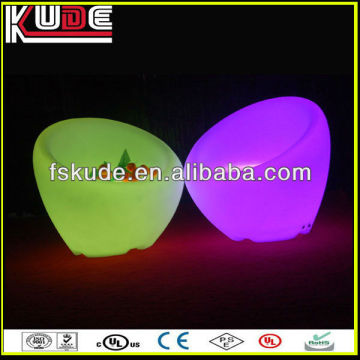 LED series illuminated furniture small single round sofa chair
