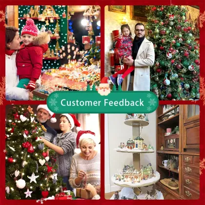 Cute Hand-Made Christmas Glass Blown Ornaments & Burger Fries Figurines