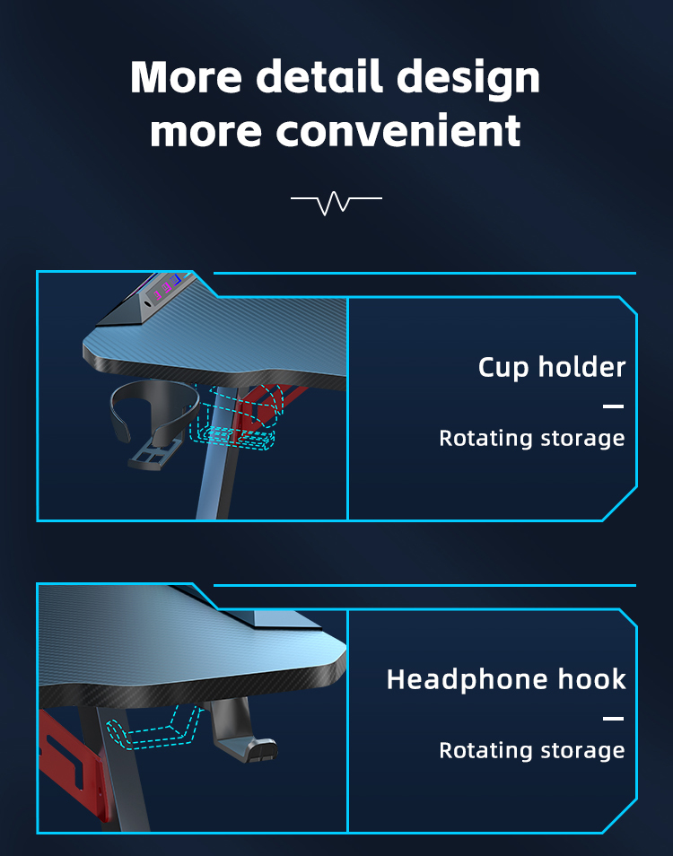 Easy Assemble Gaming Desktop: Extendable Table For Long Esports ...