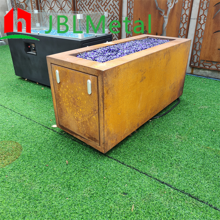 Courtyard Garden Outdoor Fire Pit Gas Firebox Fireplace