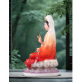 White Marble seated statue of Guanyin Bodhisattva