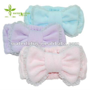 promotional beauty girls facial microfiber hair bands