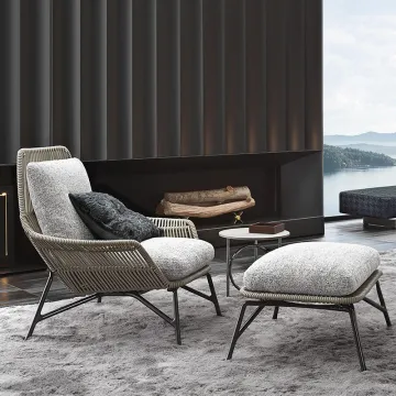Modern Nordic Light Outdoor Simple Lounge Garden Chair