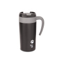 Tasse de bureau en acier inoxydable de 350 ml avec couvercle de poignée