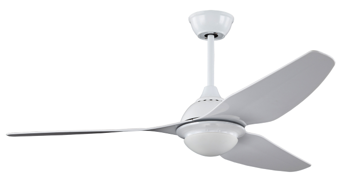 3-Blades White Modern Decorative Ceiling Fan with LED