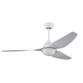 3-Blades White Modern Decorative Ceiling Fan with LED