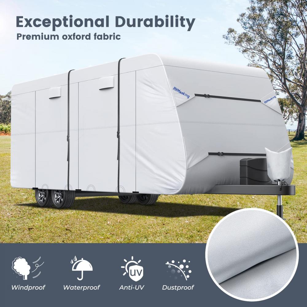 2022 RIP-Stop RV Cover ฝาครอบ Windproof Travel Trailer